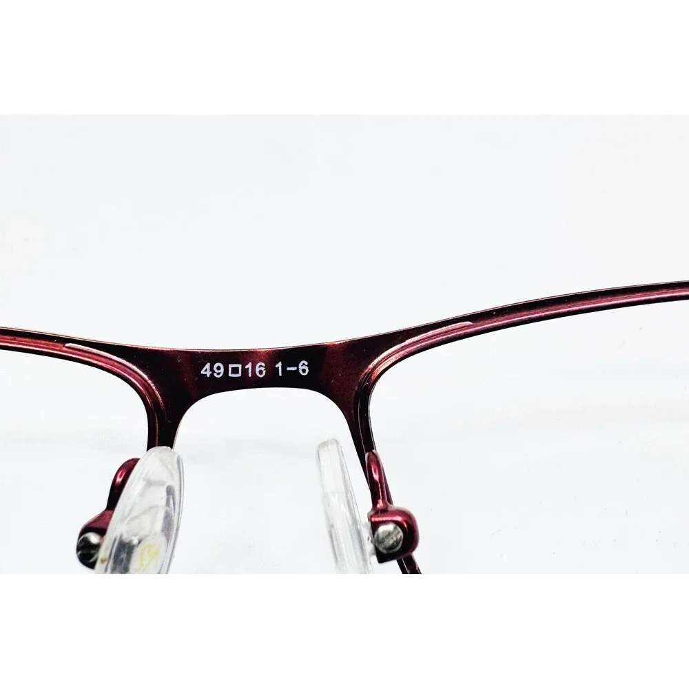 Saks Fifth Avenue Eyeglasses Frames Womens Burgundy Rectangular 49-16-135 252